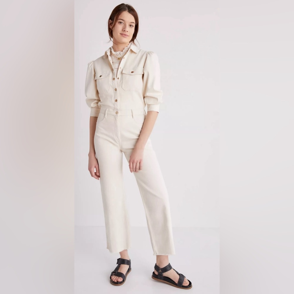 DL1961 Freja Wide-Leg Denim Jumpsuit